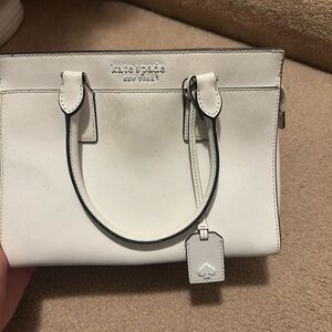 white kate spade bag